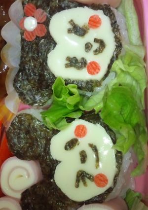 ミッキーとミニーちゃんのおにぎり-レシピのメイン写真