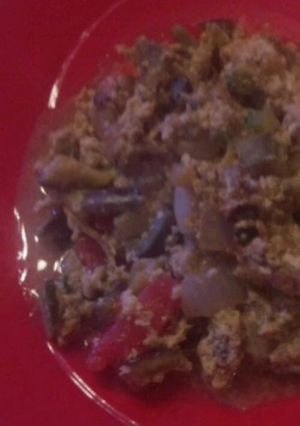 夏野菜の炒り豆腐-レシピのメイン写真