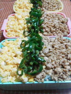 ☆お弁当に 三色丼☆-レシピのメイン写真