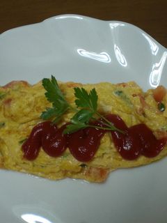 トマトとイタリアンパセリのオムレツ-レシピのメイン写真