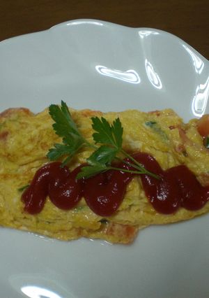 トマトとイタリアンパセリのオムレツ-レシピのメイン写真