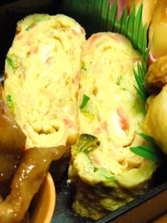 カニカマと貝割れの卵焼き-レシピのメイン写真