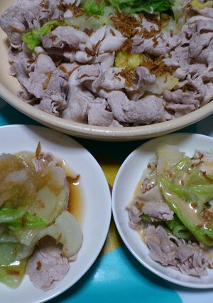 温野菜の・００・しゃぶサラダ白菜編。-レシピのメイン写真