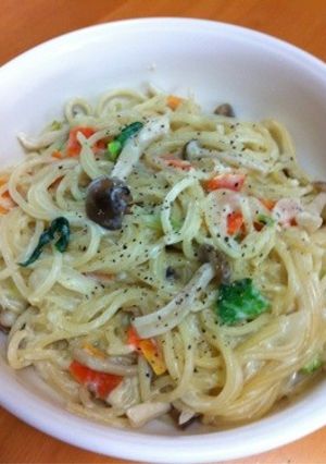 クリームスパゲッティ-レシピのメイン写真