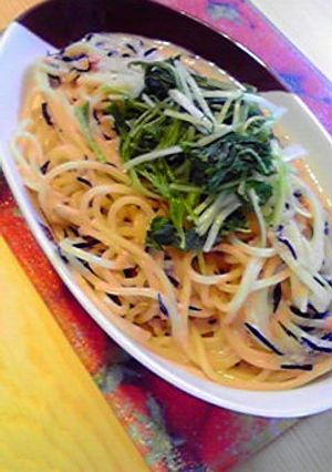 妊婦のランチ★ひじき・鮭・豆乳パスタ-レシピのメイン写真