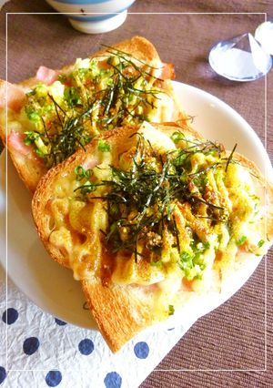 じゃが芋×ベーコン×梅の和カレートースト-レシピのメイン写真