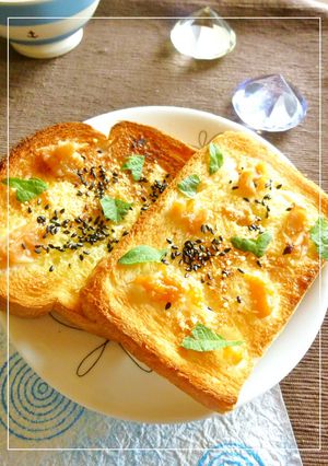 はちみつ梅×大葉のトースト-レシピのメイン写真