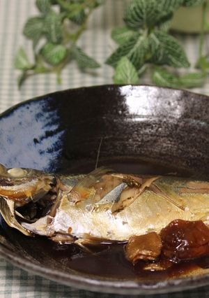 あじの煮付け　さっぱり梅干し入り-レシピのメイン写真