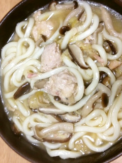 鶏スープうどん-レシピのメイン写真