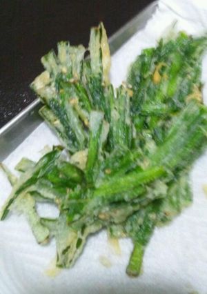 簡単・節約!!ニラだけ天ぷら-レシピのメイン写真
