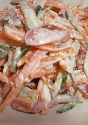 人参きゅうり魚肉ソーセージサラダ-レシピのメイン写真