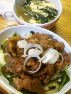 韓国風生姜焼き丼-レシピのメイン写真