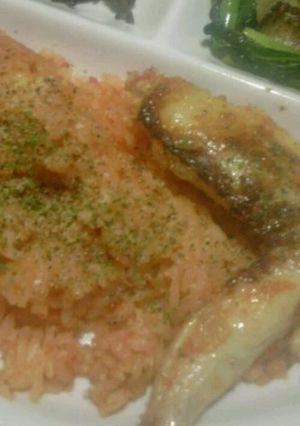 塩麹鶏の簡単トマトピラフ-レシピのメイン写真
