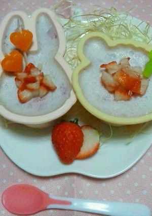 ヘルシー＊豆乳いちごババロア-レシピのメイン写真
