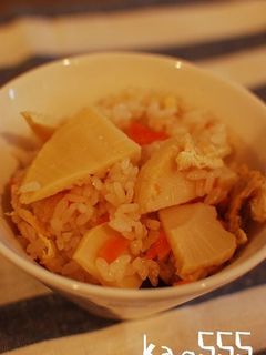 炊飯器で簡単!たけのこご飯-レシピのメイン写真