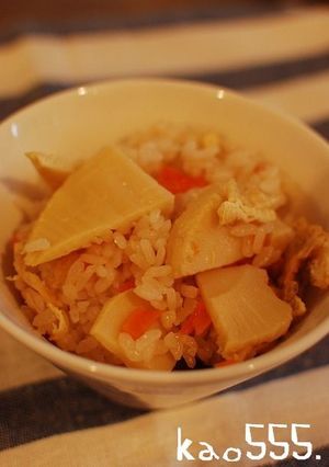 炊飯器で簡単！たけのこご飯-レシピのメイン写真