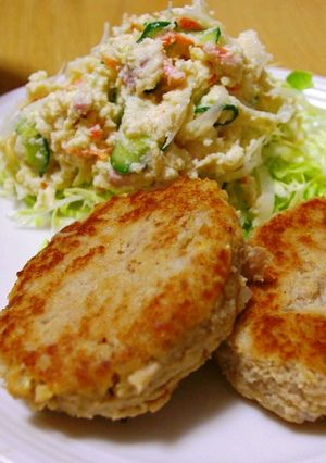 ふっくら&ヘルシー塩麹のおからハンバーグ-レシピのメイン写真