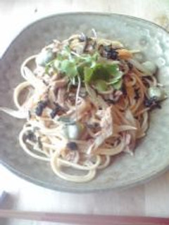 玉ねぎ&そら豆の和風ツナパスタ-レシピのメイン写真