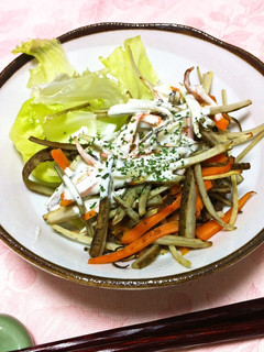 食物繊維☆ごぼうと人参のシーザーサラダ-レシピのメイン写真