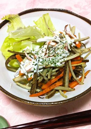 食物繊維☆ごぼうと人参のシーザーサラダ-レシピのメイン写真