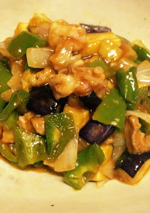 鶏とピーマン、茄子の四川炒め-レシピのメイン写真
