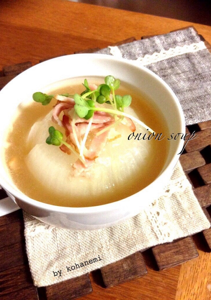 丸ごと新玉ねぎ☆とろみスープがけ-レシピのメイン写真