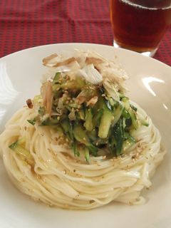 さっぱり!うめ~きゅうり うどん♪-レシピのメイン写真