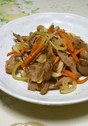 ラム肉と新生姜の塩炒め-レシピのメイン写真
