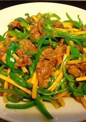 牛肉のチンジャオロース風味付け-レシピのメイン写真