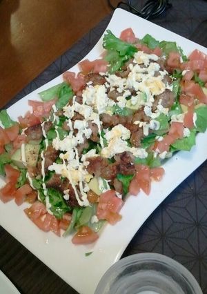 甘辛♪ お肉のサラダ♪-レシピのメイン写真