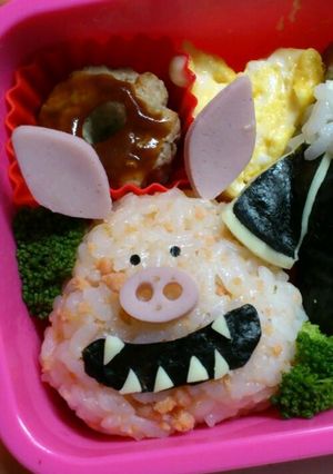 キャラ弁☆ひつじのショーンのぶたさん-レシピのメイン写真