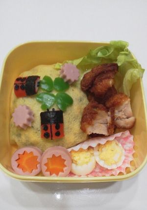 キャラ弁てんとう虫ウインナー☆-レシピのメイン写真