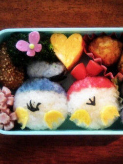 ドナルドダックとデイジーおしり*キャラ弁-レシピのメイン写真