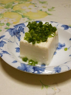 ネギ塩冷奴 ごま油風味-レシピのメイン写真