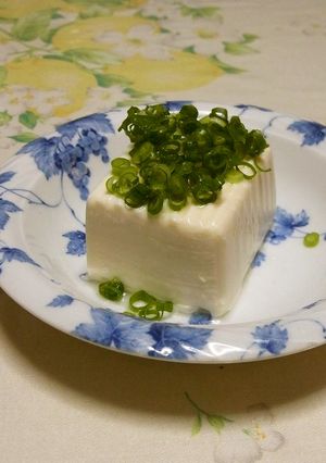 ネギ塩冷奴 ごま油風味-レシピのメイン写真