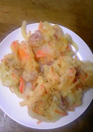 サックサクうすづきかき揚げお肉イン-レシピのメイン写真