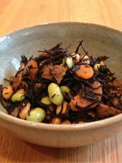 大豆と枝豆とひじきの煮物-レシピのメイン写真