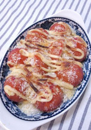 【父の日おつまみ】ミニトマトのパン粉焼き-レシピのメイン写真