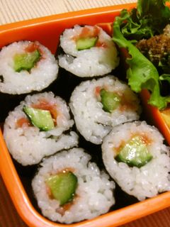 夏のお弁当に☆梅かっぱ巻き-レシピのメイン写真