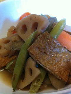 いなりあげと根菜の煮物-レシピのメイン写真