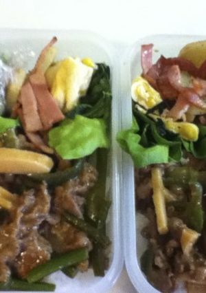 毎日のお弁当　３（ジャガ&ハムソテー）-レシピのメイン写真