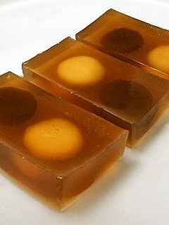 あんこ入りほうじ茶寒天-レシピのメイン写真