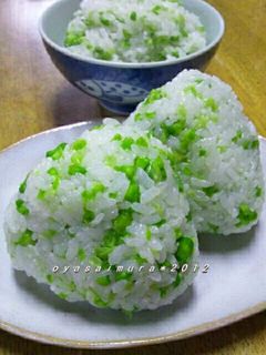 レンジで簡単美味しい♪新☆えんどう豆ご飯-レシピのメイン写真