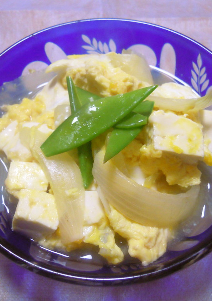 新玉ねぎと豆腐の卵とじ-レシピのメイン写真