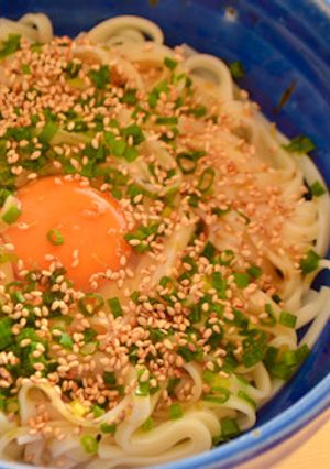 昆布茶で釜玉うどん-レシピのメイン写真