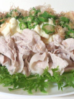 豆腐とオクラの豚しゃぶサラダ-レシピのメイン写真