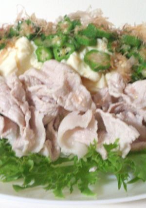 豆腐とオクラの豚しゃぶサラダ-レシピのメイン写真