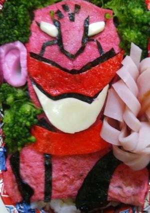 キャラ弁 レッドバスター♪-レシピのメイン写真