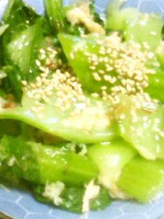 チンゲン菜と生姜おかか胡麻うま塩和え★-レシピのメイン写真