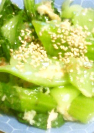 チンゲン菜と生姜おかか胡麻うま塩和え★-レシピのメイン写真